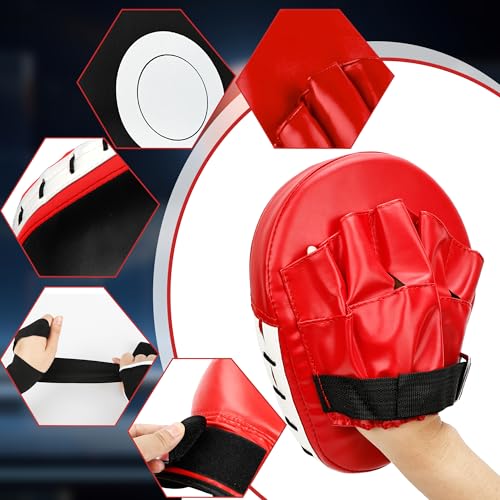 3-in-1 Boxing Gloves and Punching Mitts Set Kids Boxing Equipment Set for Youth Karate Muay Thai Taekwondo MMA