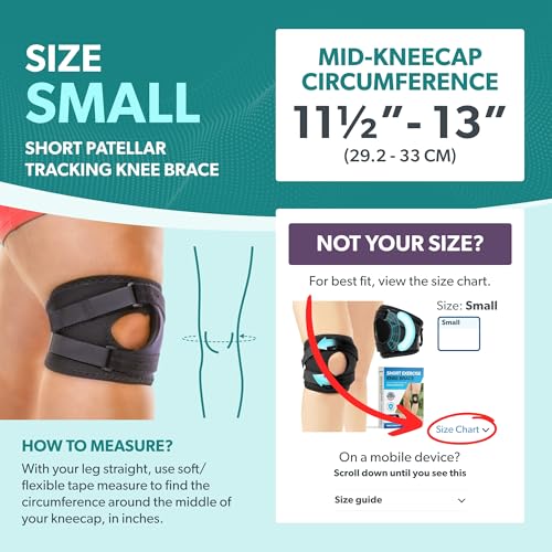 BraceAbility Patella Knee Brace for Women and Men - Patella Stabilizer Brace for Kneecap Dislocation, Patellofemoral Pain, Runners Knee, Tendonitis, MCL LCL Arthritis, Patellar Tendon, ACL Support (S) - size: Small