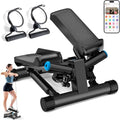 JLL Smart Twist Stepper Machine Stair Stepper with Resistance Bands | Twist Stepping Motion, Hydraulic Resistance, Resistance Bands, Bluetooth Tracking, Adjustable Height, Portable Design