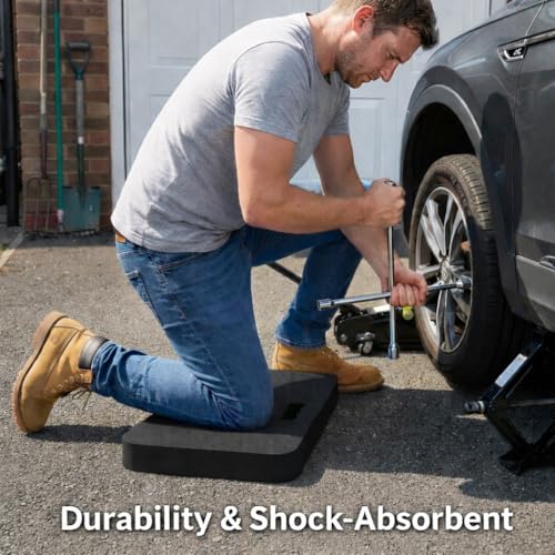 Gardzen Extra Thick Kneeling Pad for Gardening and Work, 1.5 Inch Soft NBR Foam Knee Cushion for Bathing Baby, Large Kneeler Mat for Yoga Exercise, 18x11 Inch, Black - size: 1 Pack