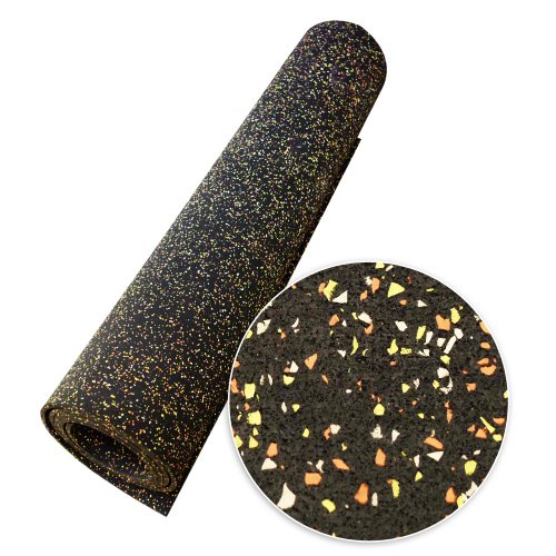 Rubber-Cal Elephant Bark Rubber Flooring - 3/16" Thick - color: Candy Corn, size: 60"L x 48"W x 0.2"Th