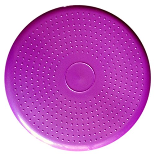 AppleRound Inflated Wobble Cushion with Hand Pump, Air Stability Board (Extra Thick), Core Balance Disc for Adults, Sensory Wiggle Seat for Kids, Flexible Seating for All Age, 13.5in / 34cm Diameter - color: Purple