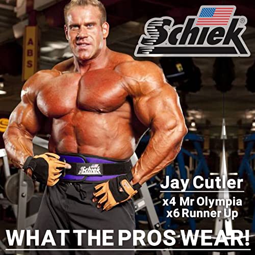 Schiek Sports 2006 Nylon 6" Weight Lifting Belt - Support Belt for Power Lifting - color: Purple, size: Small