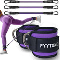 Ankle Resistance Bands with Cuffs - Workout for Gym&Home, Glute Butt Exercise Equipment,Ankle Weights for Lower Body, Shaping the Perfect Butt - color: Purple