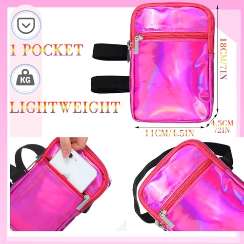 Carnival Leg Bag Holographic Thigh Bag with Adjustable Strap Leg Pouch Harness Women Summer Travel Hiking Pack(Pink,Leg Bag) - color: Pink, style: Leg Bag