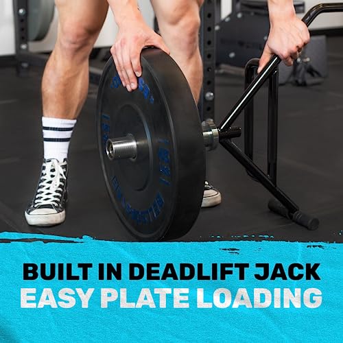 Bells of Steel Trap Bar, Open Ended Hex Bar Deadlift & Olympic Trapbar for Weight Lifting, Heavy Duty Hexagonal Dead Lift Bar with Rotating Sleeves, Built-in Jack, 700lb, for Commercial & Home Gym