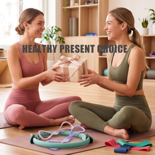 Resistance Bands with Handles,Figure 8 Resistance Band Elastic Fitness Bands Exercise Band for Home Yoga Gym Workout - color: Purple-15LB