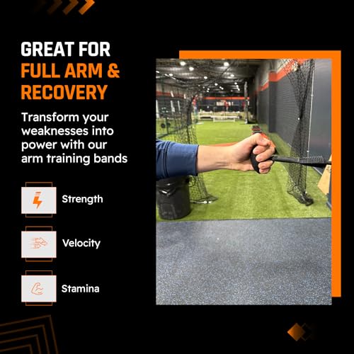 Play 9 Sports Resistance Exercise Bands Baseball Activation Elastic Training Athletes Equipment Bands - color: Ovoid - Black, style: Youth Closed Grip