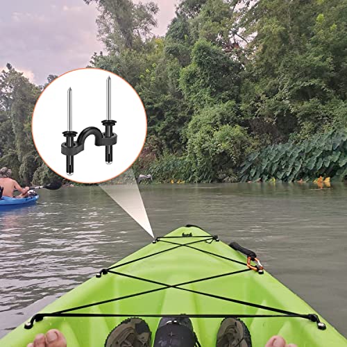 HLOGREE Kayak Handles 2/4 Pack,Kayak Carry Handle with Rivets,Kayak Replacement Handles,Kayak Handles for Emotion/Pelican/Hobie/Lifetime/sit on top/Ocean/Wilderness Accessories,Kayak Parts - color: Orange - 4PCS Kayak Handles