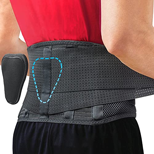 Sparthos Back Brace for Women & Men, Sciatica, Lower Back Pain - Black-LG - color: Black, size: Large (Pack of 1)