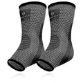 Benmarck Achilles Tendon Support Brace, Plantar Fasciitis Sock, Ankle Compression Sleeve For Running, Tendonitis and Flat Feet Relief - color: Gray Black