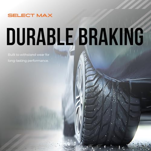Max Advanced Brakes - SelectMAX Front Brake Pads for 2008-2011 Ford Focus, Carbon Ceramic Front Brake Pads, Hardware Included, Everyday Driving, Low Dust, Quiet - color: SelectMAX, size: D1339