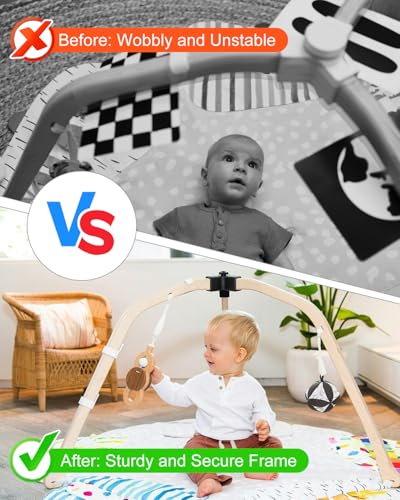 Frame Connector Replacement Part Compatible with Lovevery The Play Gym Frame, Durable PETG Arch Joint Mount Hardware, Structural Support Connector, Easy Installation, Black