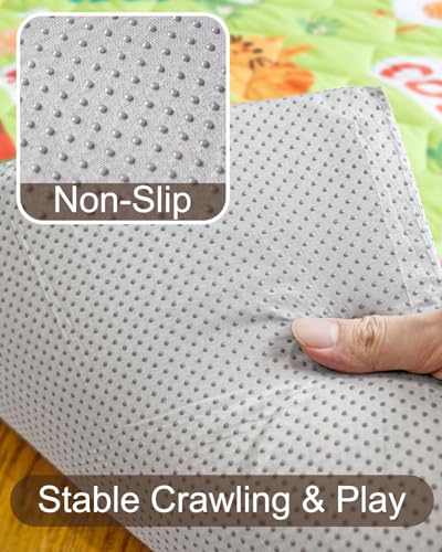 Baby Play Mat, 50x50 Playpen Mat with Machine Washable Cover | Removable, Thicken Cushioning Playmats for Baby, Non-Slip Bottom, Easy to Clean for Infants, Farm - color: Farm, size: 50" X 50"