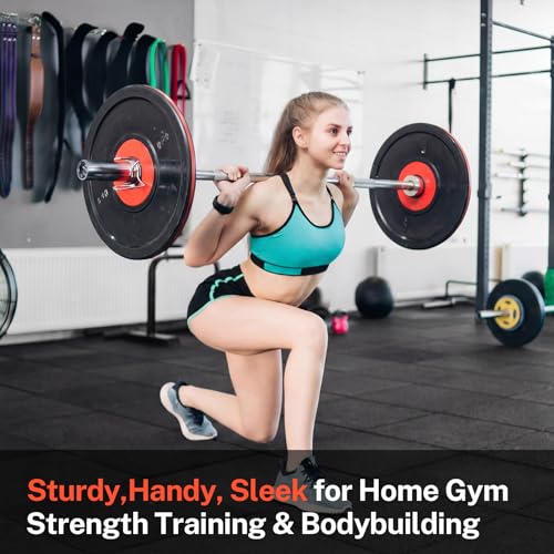 Olympic Barbell Bar Series, 2 Inch Weightlifting Bars, 4FT 6FT 7FT Straight & EZ Curl Options, 190K PSI Steel, Diamond Knurling, Smooth Rotation for Home & Gym Strength Training - color: 4FT Straight