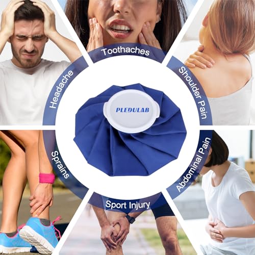 Ice Bag for Injuries，Reusable Ice Cold Pack, Ice Packs for Injuries, Hot & Cold Therapy and Pain Relief, First Aid Therapy Packs Relief and Reduce Sports Injuries，3 Pack (6"/9"/11") - size: 6, 9, 11 Inch Set