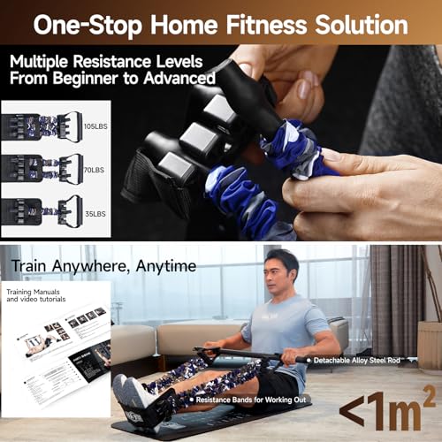 Innstar Multi-Function Resistance Bands for Working Out, Push Up Exercise Bands Resistance Bands Set for Bench Press Gym Equipment, Home Workout, Travel Portabl - color: Desert 200LBS Women