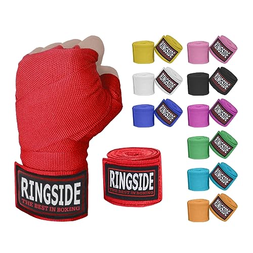 RingsideBoxing Handwraps - color: Red, size: 1 Pair