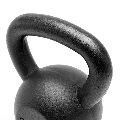 Powder Coated Solid Cast Iron Kettlebell Weights Set 5lb to 45lb Various Combination - color: P-Black(35+35)lb