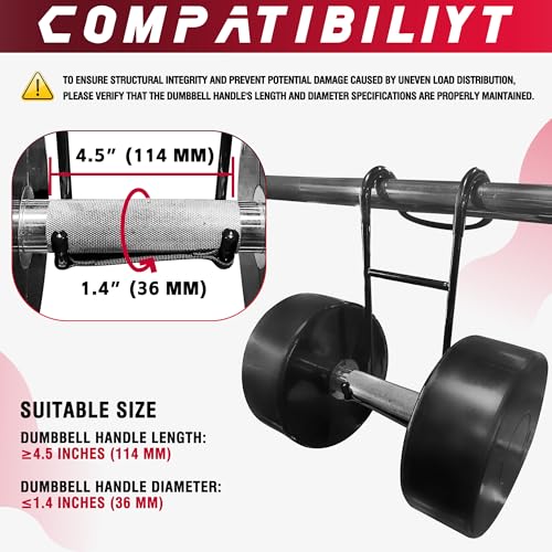 Upgraded 2-Pack Mad Spotter Pro 2.0 Dumbbell Hooks, Dumbbell Spotter Hooks with 250 lbs Load for Bench Press, Chest & Shoulder Workouts with Wrist Straps, Storage Bag,Perfect for Hanging Dumbbells
