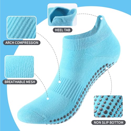 Halloscume Yoga Mat Bag Set for Women Including Yoga Tote Bag (Without Mat) Booty Resistance Bands Non Slip Sports Socks Silicone Ties for Pilates Travel Workout Office Home Gym - color: Green, Blue
