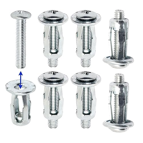 20pcs Hollow Wall Anchors for Thin Walls Heavy Duty, M5 x 1" - size: M5 x 25mm