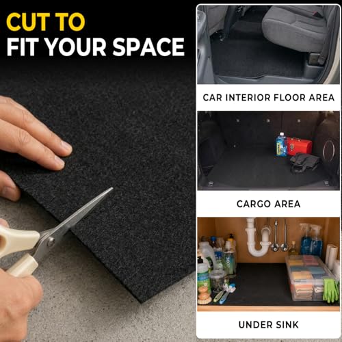 Golener Oil Spill Mat - 60”x72” Garage Floor Mat for Under Car, Absorbent Oil Mat, Rubber Floor Mats, Waterproof, Contain Liquid, Protect Garage Surface from Spills, Reusable, Washable, Durable, Black - size: 5' x 6' (Rectangular)
