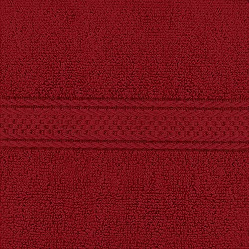 Utopia Towels 6 Pack Premium Hand Towels Set, 16 by 28 inches, 100% Ring Spun Cotton, Ultra Soft and Highly Absorbent 600GSM Towels for Bathroom, Gym, Shower, Hotel, and Spa, Red - color: Red, size: 6 Hand Towels