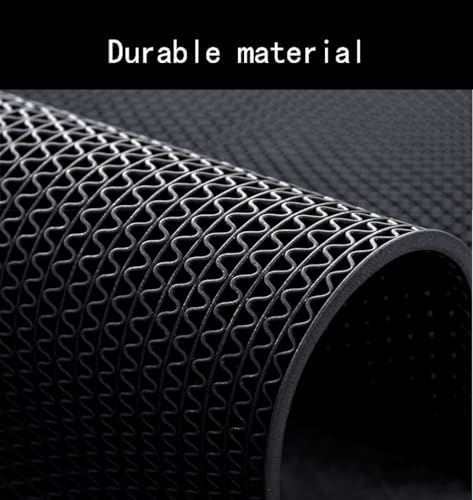 PVC Drainage Floor Mat Non-Slip Commercial Wet Area Mat for Outdoor and Indoor Restaurant Kitchen Bar Swimming Pool Splash Matting Water Drain Flooring Mat (Black, 3FTX16.4FT) - size: 3FTX16.4FT