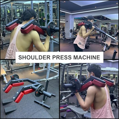 Viking Press Landmine Handle for 2-Inch Barbell, Hack Squat T-Bar Row Attachment Strength Training Accessories, Shoulder Press Landmine Attachment Equipment - color: Style E