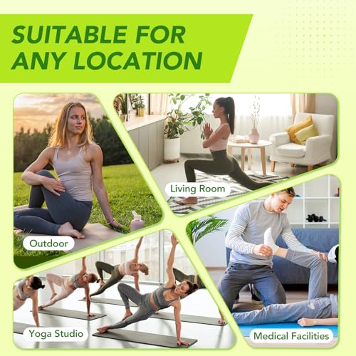 Wellsin Rectangular Yoga Bolster - Meditation Pillow with Washable Suede Cover, 27"X10" X5.5" - color: Blue