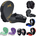 MRX Gel Tech Boxing Hook & Jab Pads MMA Focus Punching Mitts Training Thai Kick Strike Shield Curved Black/White - color: Black/Golden