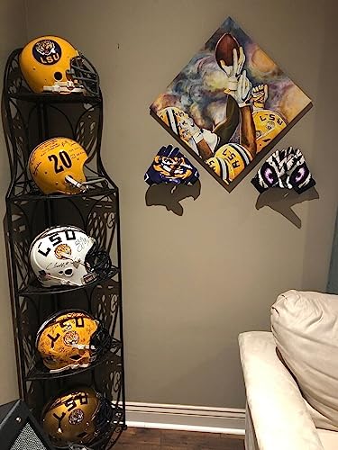 Collectible Glove Display - Mount or Desk Stand Adjustable Hands Floating Ideal for Football Receiver & Lineman, Baseball, Soccer Gloves - size: Wall Display