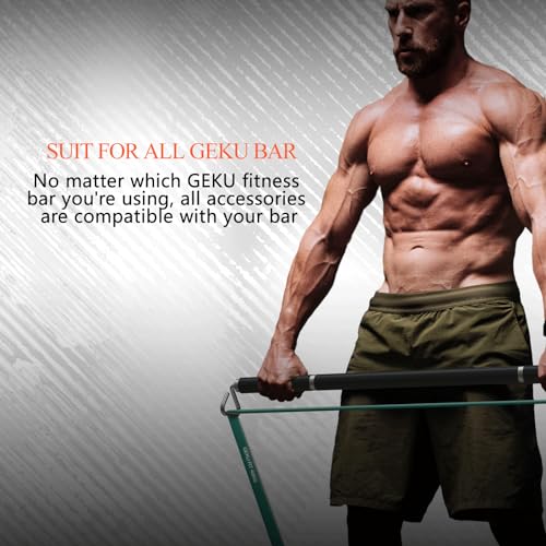 Resistance Bands Bar Accessories, Fitness Handles, Detachable Workout Bar Attachment，Only Available for GEKU FIT’s Products - color: Hook x 2
