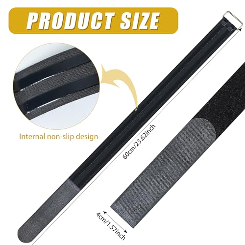 4 Pcs Ellipse Leg Exerciser Pedal Straps，Non-Slip Foot Pedal Straps for Under Desk Elliptical Machine, Foot Pedal Straps for Adults Seniors Fitness Home Sports Accessories
