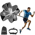 KUYOU Running Speed Training Speed Chute Resistance Parachute for Speed and Acceleration Training Fitness Explosive Power Training 56-Inch - style: 1 Resistance Parachute + 1 Adjustable Belt
