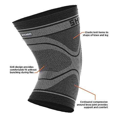 Shock Doctor Knee Compression Sleeve Knee Support Sleeve - Relieves Arthritis Pain, Tendonitis, and Patella Alignment Injuries for Men & Women - Includes 1 Sleeve (1 unit) - size: Large