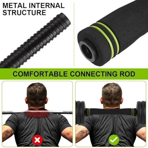 Adjustable Dumbbell Set, 44/66/88 Lbs Free Weight Dumbbells Set, 4 in 1 Dumbbells Set Used As a Kettlebell, Barbell, Push Up Stand, Exercise & Fitness for Home Gym, Black & Green - size: 88 LB-Round