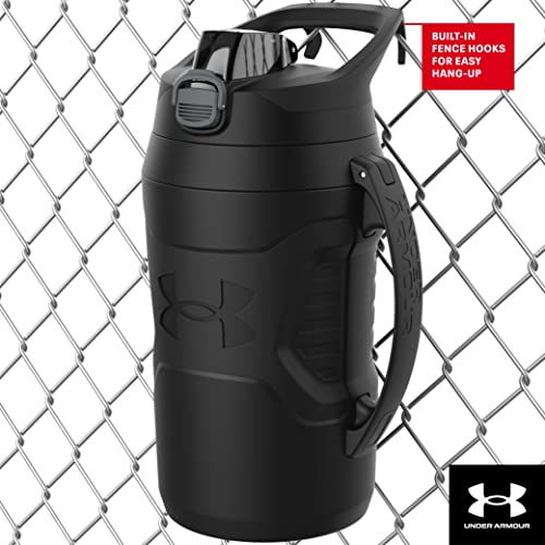 Under Armour 32 oz Insulated Water Bottles - Sports Water Jug with Fence Hook, Leak Resistant for Baseball, Football & More,Hi Vis Yellow/Black 32 Ounces (Pack of 4) - color: Hi Vis Yellow/Black, size: 32 Ounces (Pack of 4)