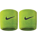 NIKE Premier Swoosh Singlewide Wristbands -Soft, Moisture-Wicking (1 Pair, 2.5" Wide) - color: Atomic Green/Black
