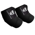 Gymreapers Weightlifting Elbow Wraps (1 Pair) - Flexible 40'' Elbow Compression Strap & Joint Support Brace - for Bench Press, Powerlifting, and Pressing - color: Black