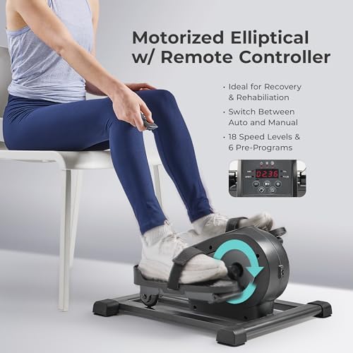 Sunny Health & Fitness Under Desk Pedal Elliptical Machine Leg Exerciser - color: Gray