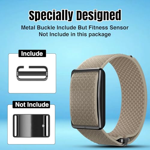 DADO Breathable Nylon Replacement Watch Band Compatible with Polar Loop – Lightweight, Ideal for All Weather Use Sport Strap with Adjustable Hook & Loop Closure - color: Khaki