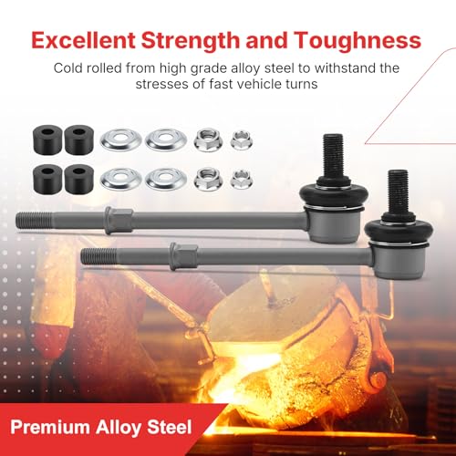 K90681 Zinc-Nickel Alloy Front Sway Bar End Link Stabilizer Bar Link Kit for 1996-2002 Toyota 4RUNNER,2005-2015 Toyota Tacoma,2000-2005 Toyota Tundra Replaces# 48820-50011 48820-34020 48820-35030 - color: K90681, size: Sway Bar Links