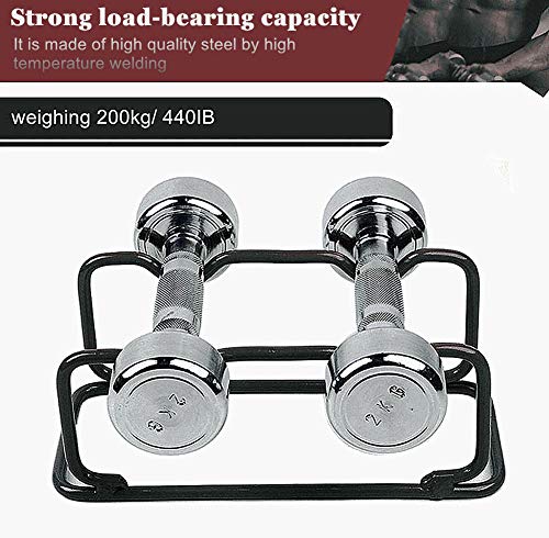 2 IN 1 Dumbbell Rack/Barbell Rack Holder, Solid Steel Make Strength training Dumbbell Rack,660LB Capacity, Universal Dumbbell Storage Stand/Storage Racks,Stand Weight Lifting Dumbbell