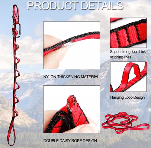 2Pcs Adjustable Anti-Gravity Chrysanthemum Swing Flying Stretch Belt Rope Climbing Daisy Chains Extension Yoga Belt Hanging - color: Black, size: 1.8M