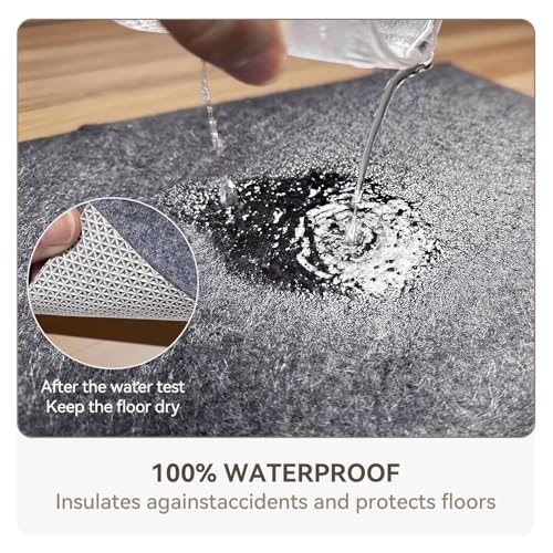 Non Slip Underlay for Interlocking Gym Mats, Prevents Foam Floor Mats from Sliding, Floor Grip Pad for Exercise Equipment Mats, Felt Anti Slip Mat with TPR Rubber Backing – 71"×94" (Fits 12 Tile) - size: 71"×94"