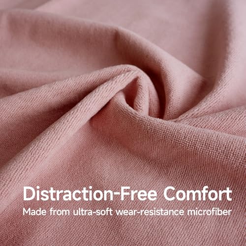 Yoga Mat Towel - Non-Slip Microfiber for Hot Yoga & Pilates | Super Absorbent, Lightweight & Machine Washable 72"x25" (Pink + Gray)