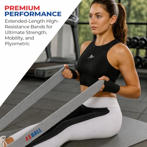 Long Resistance Bands for Working Out Women, Fabric Resistance Band, Stretch Bands for Exercise Bands Resistance Bands Set for Physical Therapy, Elastic Bands for Exercise - color: Grey-76 Inches