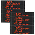 Aolamegs 5/10 Pack Magazine Bands - 5.56 Nato, 300 Blackout, 300 Subsonic, .223 Remington, .308 Winchester, 7.62x39 Magazine Marking Band, Durable Silicone Ammo Caliber Bands for Magazine Identification (2 Colors) - color: 300blk-blackred(10pcs)